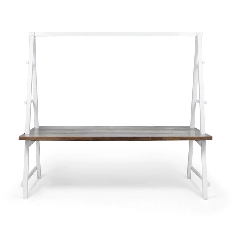Huckleberry Outdoor Acacia Wood 88.5  Dining Table with Plant Hanger by Christopher Knight Home - 88.50  L x 39.50  W x 80.00  H
