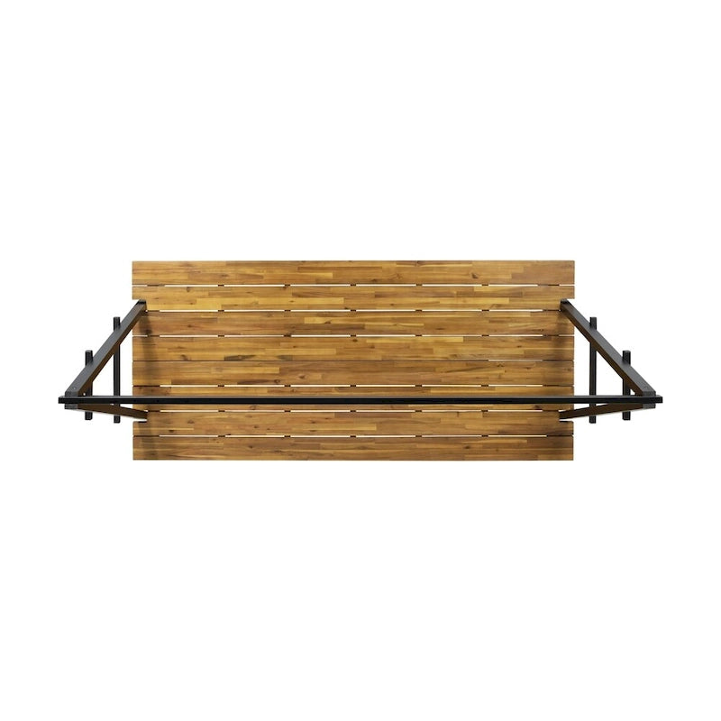 Huckleberry Outdoor Acacia Wood 88.5  Dining Table with Plant Hanger by Christopher Knight Home - 88.50  L x 39.50  W x 80.00  H