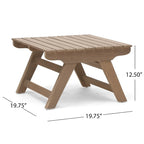 Malibu Outdoor Acacia Wood 2 Seater Chat Set with Side Table by Christopher Knight Home