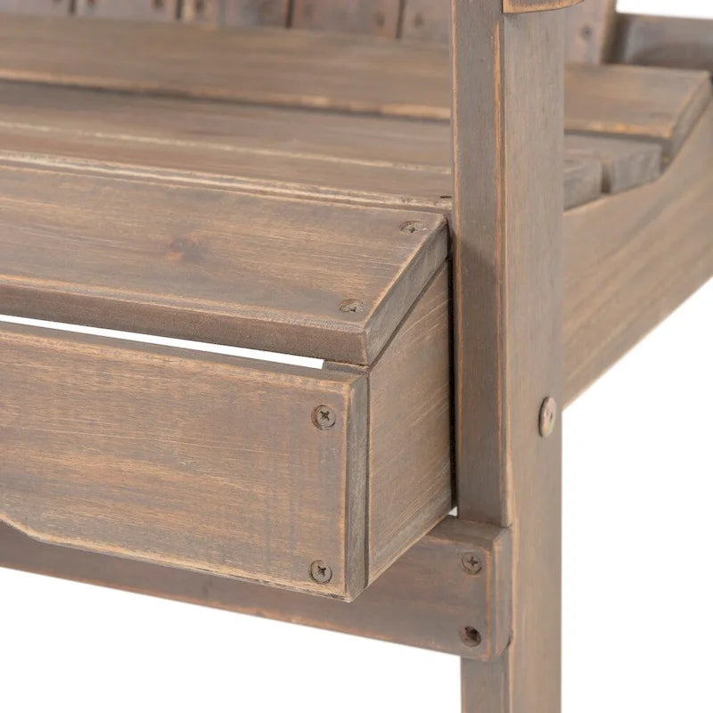 Malibu Outdoor Acacia Wood 2 Seater Chat Set with Side Table by Christopher Knight Home