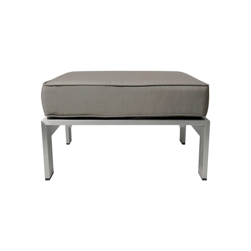Cape Coral Outdoor 11 Seater Aluminum U-Shaped Sofa Sectional and Ottoman Set by Christopher Knight Home