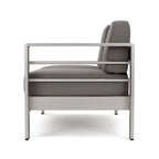 Cape Coral Outdoor 11 Seater Aluminum U-Shaped Sofa Sectional and Ottoman Set by Christopher Knight Home