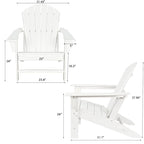 Recycled Plastic Modern Adirondack Chair,Outdoor Patio Chair