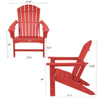 Recycled Plastic Modern Adirondack Chair,Outdoor Patio Chair