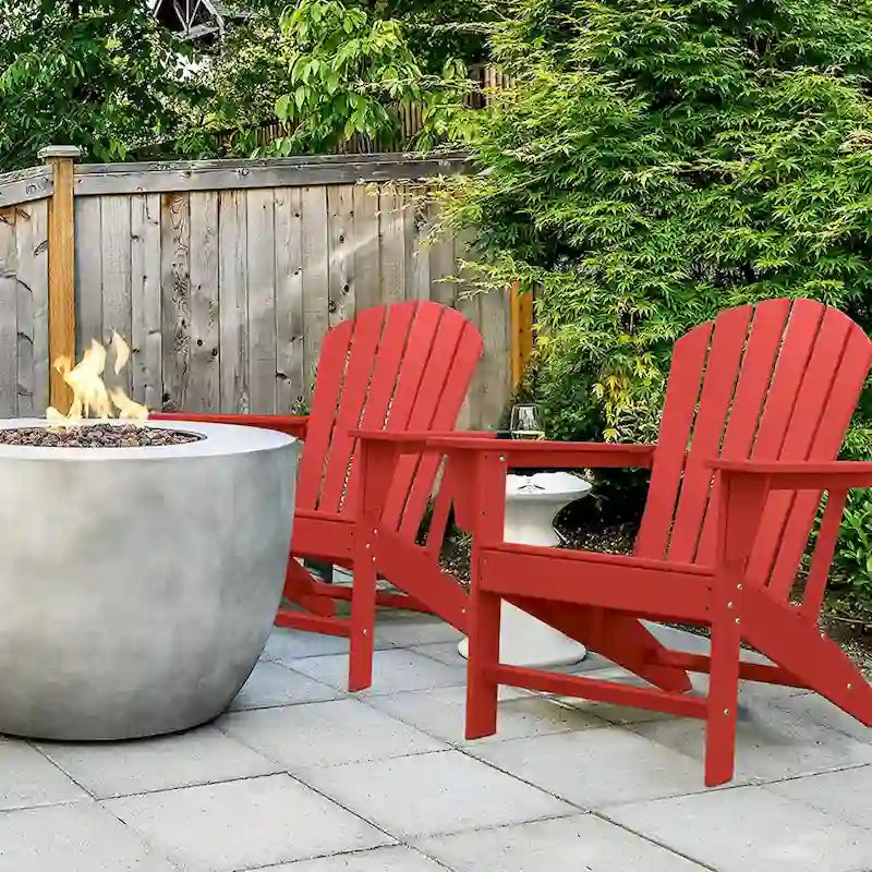 Recycled Plastic Modern Adirondack Chair,Outdoor Patio Chair