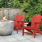 Recycled Plastic Modern Adirondack Chair,Outdoor Patio Chair