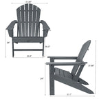 Recycled Plastic Modern Adirondack Chair,Outdoor Patio Chair