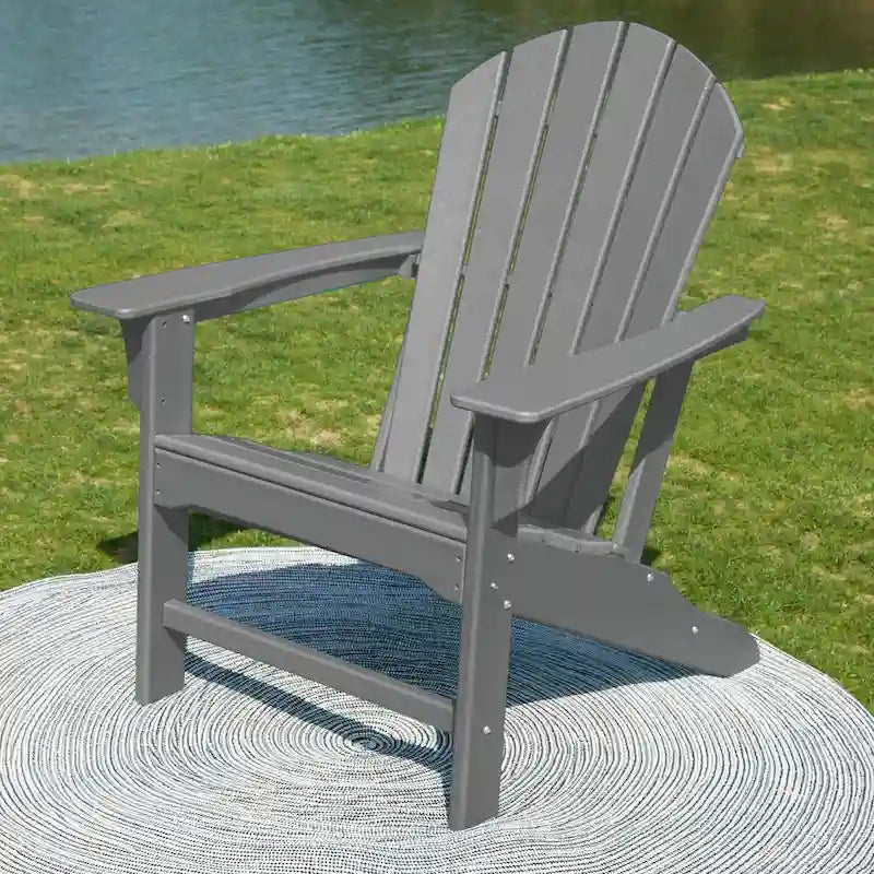 Recycled Plastic Modern Adirondack Chair,Outdoor Patio Chair