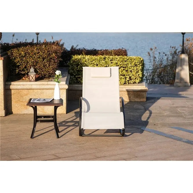 Outdoor Iron Rocking U-shaped Lounge Chair