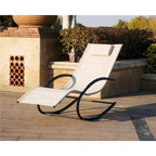 Outdoor Iron Rocking U-shaped Lounge Chair