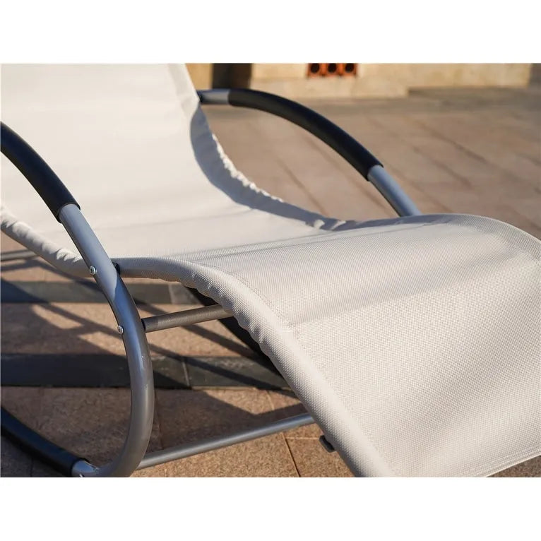 Outdoor Iron Rocking U-shaped Lounge Chair