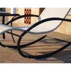 Outdoor Iron Rocking U-shaped Lounge Chair