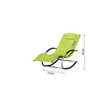 Outdoor Iron Rocking U-shaped Lounge Chair