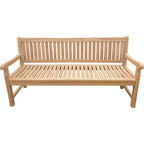 Seven Seas Teak San Juan Teak Wood Outdoor Patio Bench, 6 Foot