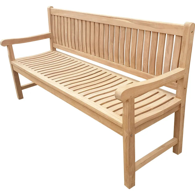 Seven Seas Teak San Juan Teak Wood Outdoor Patio Bench, 6 Foot