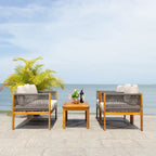 SAFAVIEH Outdoor Hilda 4-Piece Patio Living Set - 49Wx26Dx25H