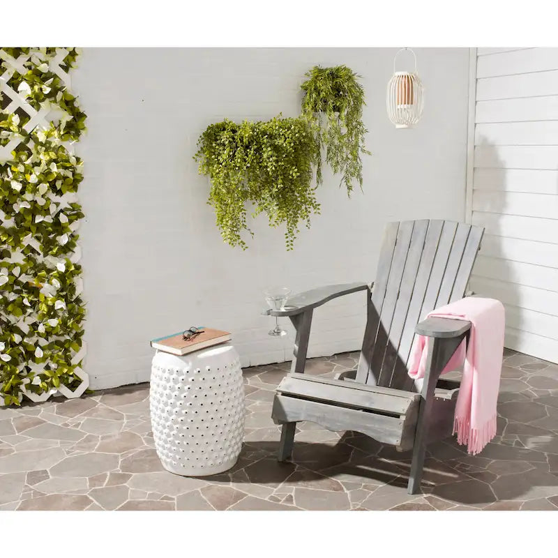 SAFAVIEH Outdoor Filipina Acacia Wood Adirondack Chair - 30W x 32D x 37H