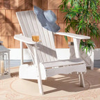 SAFAVIEH Outdoor Filipina Acacia Wood Adirondack Chair - 30W x 32D x 37H