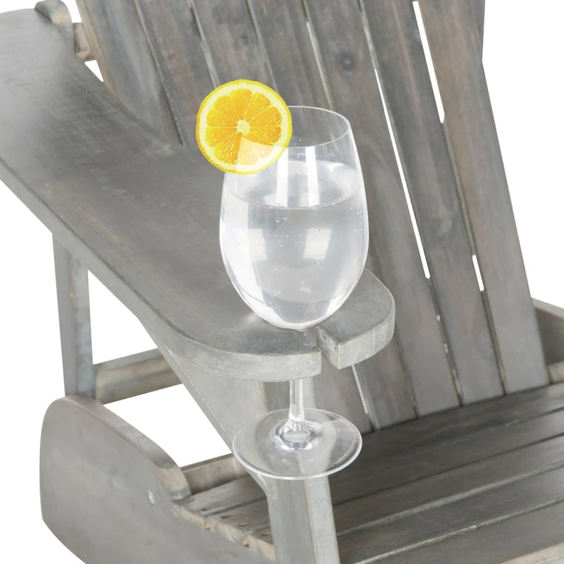SAFAVIEH Outdoor Filipina Acacia Wood Adirondack Chair - 30W x 32D x 37H