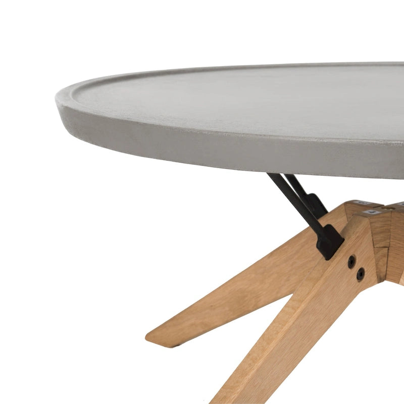 SAFAVIEH Elizabeta Dark Grey Modern Concrete Round Indoor/ Outdoor Coffee Table - 29.5  x 29.5  x 14.6  - 30Wx30Dx15H