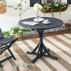 SAFAVIEH Outdoor Shile Round Table - 35Wx35Dx29H