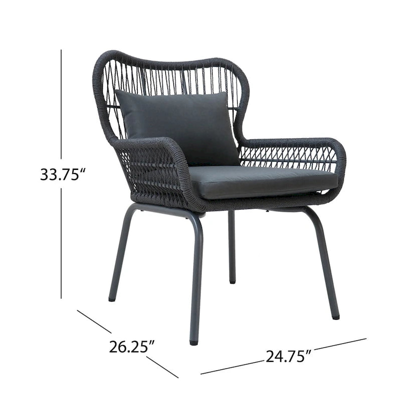 Southport 3-piece Outdoor Conversation Set by Christopher Knight Home
