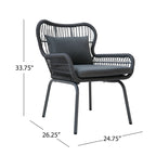 Southport 3-piece Outdoor Conversation Set by Christopher Knight Home