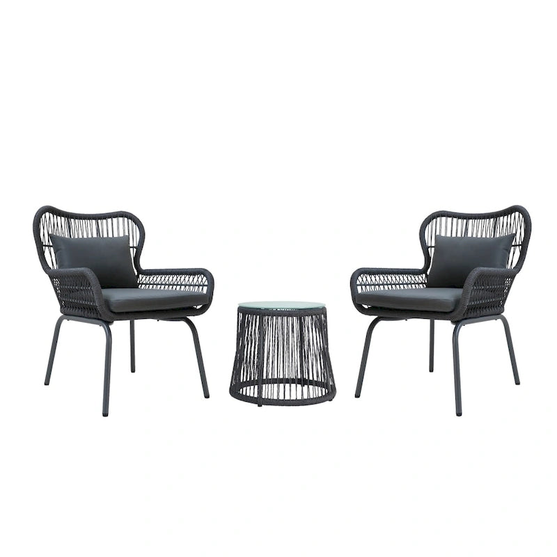 Southport 3-piece Outdoor Conversation Set by Christopher Knight Home