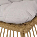 Caryl Outdoor Wicker Chair and Side Table Set with Cushion by Christopher Knight Home
