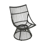 Caryl Outdoor Wicker Chair and Side Table Set with Cushion by Christopher Knight Home