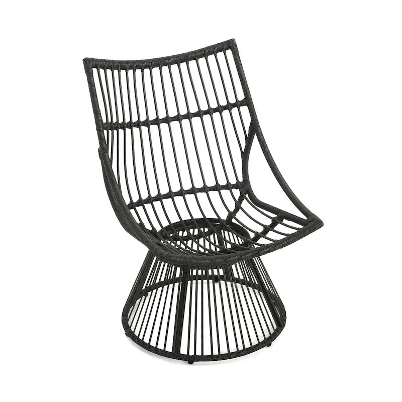 Caryl Outdoor Wicker Chair and Side Table Set with Cushion by Christopher Knight Home