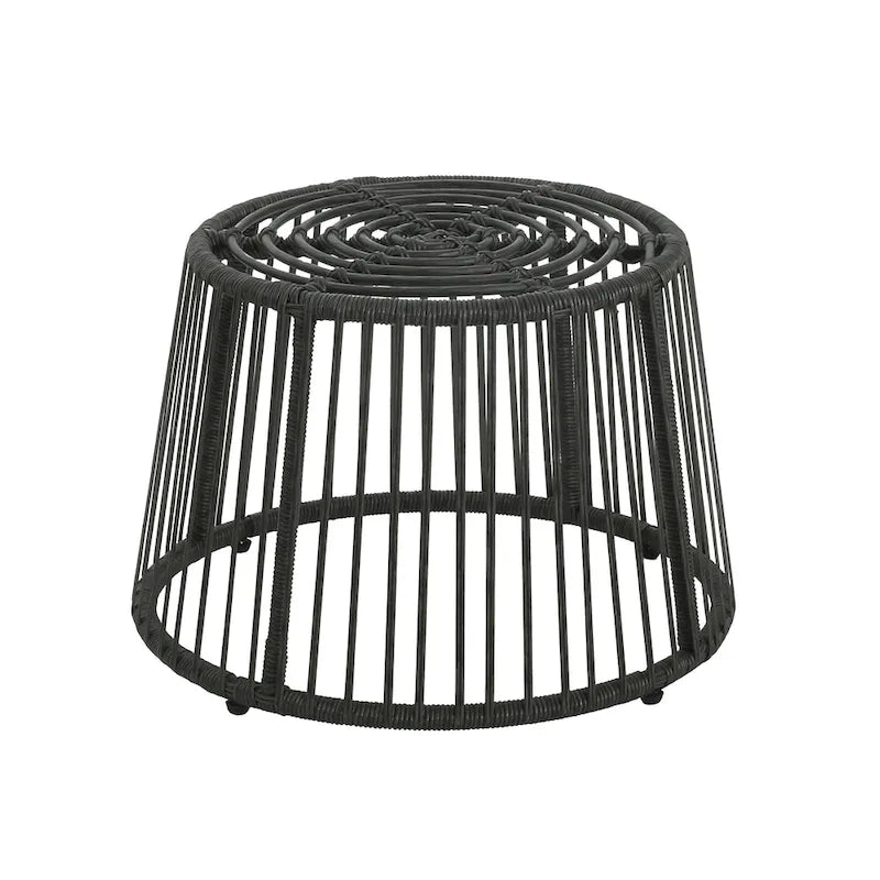Caryl Outdoor Wicker Chair and Side Table Set with Cushion by Christopher Knight Home