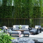 7-Piece Patio Acrylic Sponge Sofa and Chair Set with Table and Bench