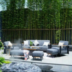 7-Piece Patio Acrylic Sponge Sofa and Chair Set with Table and Bench