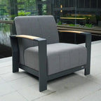 7-Piece Patio Acrylic Sponge Sofa and Chair Set with Table and Bench