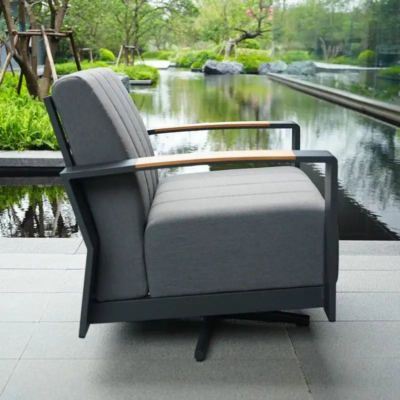7-Piece Patio Acrylic Sponge Sofa and Chair Set with Table and Bench