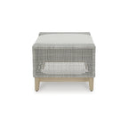 Signature Design by Ashley Seton Creek Gray Outdoor Ottoman with Cushion - 35.13  W x 24.5  D x 19  H