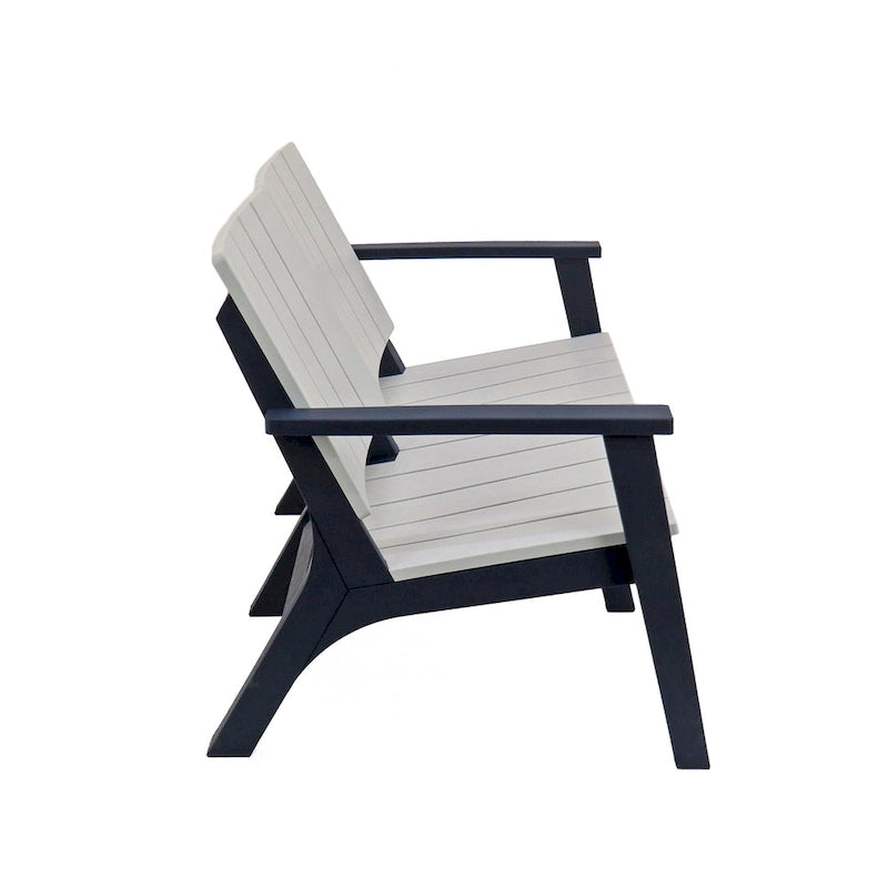 Berkley Collection 4-Piece All-Weather Wood Finish Conversation Set by National Tree Company