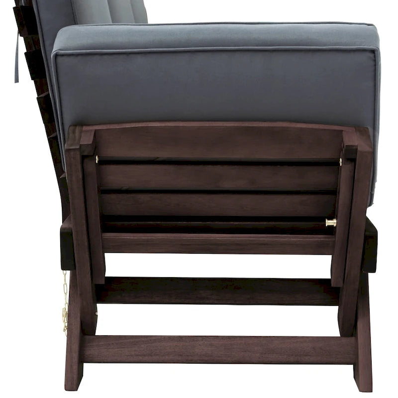 Outdoor Adjustable Wooden Daybed Sofa with Cushions