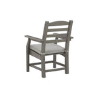 Signature Design by Ashley Visola Gray Outdoor Poly All Weather Arm Chair with Cushion, Set of 2 - 24 W x 25 D x 37 H