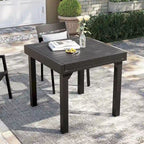 Pellebant Outdoor Extendable Patio Dining Table - 63  / 31.5  (L) x 31.5  W x 29.5  H