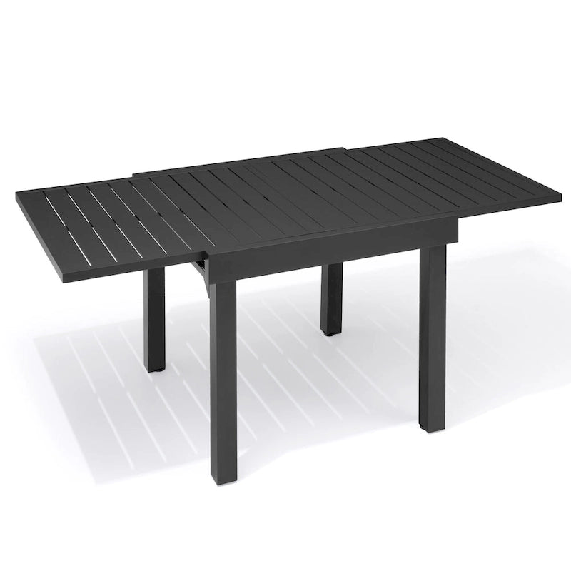 Pellebant Outdoor Extendable Patio Dining Table - 63  / 31.5  (L) x 31.5  W x 29.5  H