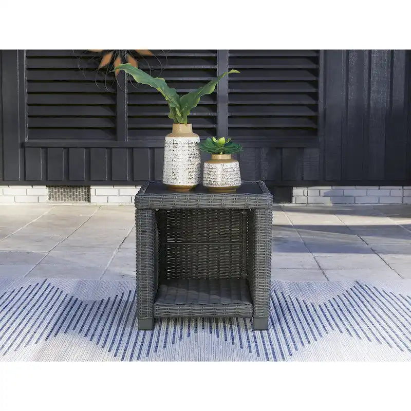 Elite Park Square Outdoor End Table - 23 W x 23 D x 23 H
