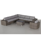 LSI Wicker 7 - Person Seating Group with Cushions