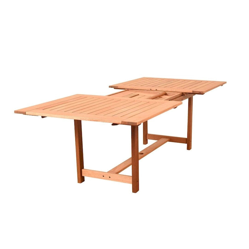 Amazonia Naples 9pc FSC Certified Wood Outdoor Patio Dining Set