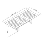 Amazonia Naples 9pc FSC Certified Wood Outdoor Patio Dining Set
