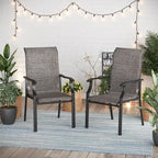 MAISON ARTS Patio Dining Chairs Set of 2