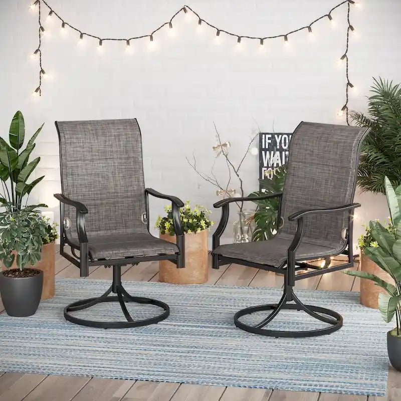 MAISON ARTS Patio Dining Chairs Set of 2