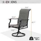 MAISON ARTS Patio Dining Chairs Set of 2