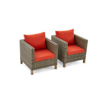 6 Piece Sectional Seating Group with Cushions